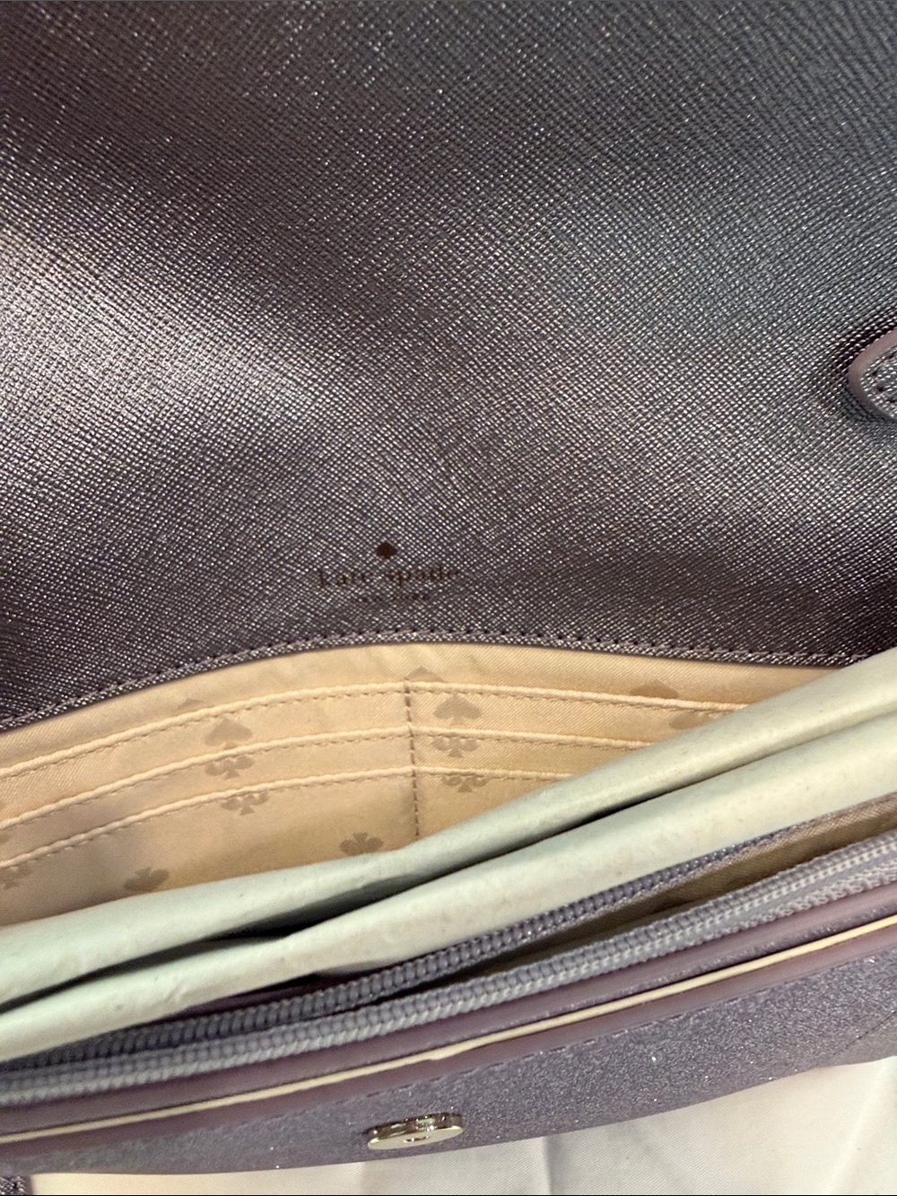 kate spade Lavender Glitter Envelope Crossbody - Picture 5 of 5
